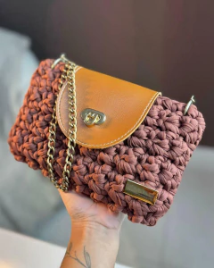 Kit Bolsa Karina (vídeo aula gratuita por @maeefilhacrochemoderno)