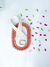 Kit Mochila Jolie (sem bolso) - Glitter Candy & Branco - Loja Matilda