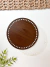 Base Imbuia Redonda 20cm (Base em MDF Laminado + Base de Proteção) - Coleção Casa&Crochê