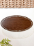 Base Imbuia Oval 30x15cm (Base em MDF Laminado + Base de Proteção) - Coleção Casa&Crochê