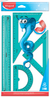 Kit Twist'n Pulse 1 Régua 30cm 2 Esquadros 60° e 45° e 1 Transferidor 180°