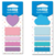 Kit com 5 Blocos Adesivos Fofos Stick| CIS