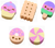 Kit com 5 Mini Borrachas Fantasia Candy - CIS
