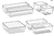 Organizador Modular Acrimet para Gavetas, Bancadas e Armários, Plástico Transparente, Kit com 7 Potes Sortidos