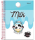 Caderno 1/4 I LOVE MILK na internet