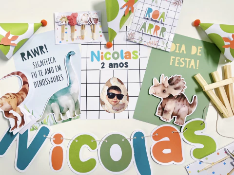 Papelaria A festa dos Dinos - comprar online