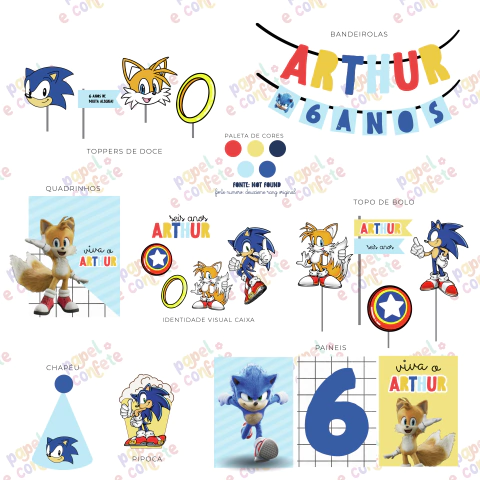 Papelaria Sonic - comprar online