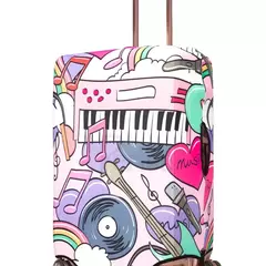 Funda para Equipaje - Cubre Valijas con Diseño Lycra Elastica ( Mediano ) (24") Viaje - tienda online