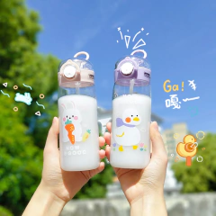 Botella Infantil Con Sorbete De Silicona 400ml - Anantrade- My shop Kawaiii