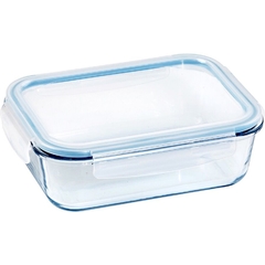 Taper Hermético multiuso la base de vidrio y tapa de plástico con cierre Clic & Lock Hermético 1520ml - comprar online
