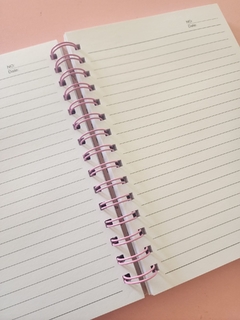LIBRETA -CUADERNO TAPA DURA TAMAÑO FRANCESA KUROMI 100 HOJAS RAYAS-HELLO KITTY