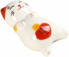 Imagen de Adornos Maneki Neko ( Gato de la buena suerte) apoyo Palitos ( ohashi) -