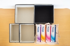 Caja de tela de almacenamiento y organización angosta en internet
