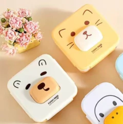 Taper Cuadrado con Divisiones Funny Face - Anantrade- My shop Kawaiii