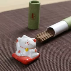 Porta Inciensos- Sahumerios Cerámica Importada Maneki Neko en internet