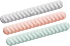 Estuche Viaje Porta Cepillo Diente Plástico Colores Pastel Chico - tienda online