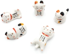 ........Adornos Maneki Neko ( Gato de la buena suerte) apoyo Palitos ( ohashi) - comprar online