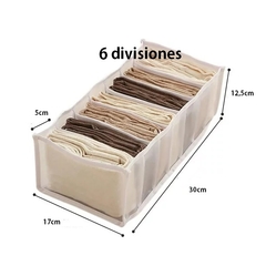 Organizador De Cajón Divisiones para Ropa Interior/medias - 6 divisiones - comprar online