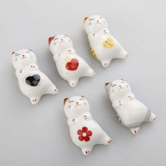 Adornos Maneki Neko ( Gato de la buena suerte) apoyo Palitos ( ohashi) - - comprar online