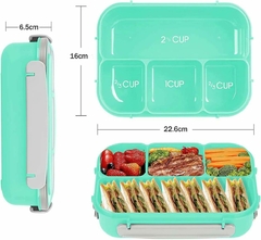 Vianda Hermética de 4 Divisiones + Cubierto Good Lunch 1300ml - Anantrade- My shop Kawaiii