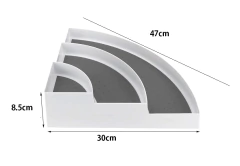 Organizador Esquinero Estante Escalera Triple Baño Cocina