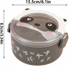 Lunchera -Vianda - Tapers Bear &Panda Cute + Tenedor - 1000ml - comprar online