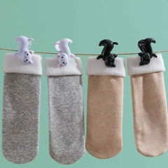 Set X 6 Clips-broches-pinzas Multifunción Gato Black & White