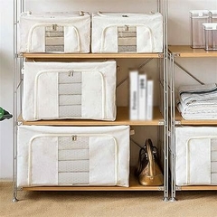 Caja Organizador De Ropa/acolchados Doble Cierre Grande ( Large )