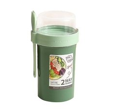 Imagen de Contenedor Para Alimentos 2 en 1 + Salsero Tamaño M con Cuchara(760+230ML)