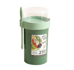 Imagen de Contenedor Para Alimentos 2 en 1 + Salsero Tamaño M con Cuchara(760+230ML)