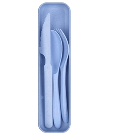 Imagen de Set Cubiertos Con Estuche 3 piezas Desmontable Eco biodegradable