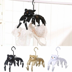 Tender Para Ropa En Forma Gatito + 10 Ganchos - comprar online