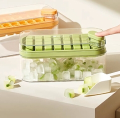 Cubetera Hielera con tapa con caja de almacenamiento