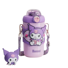 Termo Botella Sanrio Kawaiii Kuromi Cinnamoroll My Melody Purin acero inoxidable de 380ML con sorbete - comprar online