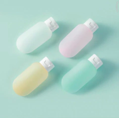 Set Viaje X 4 Envases Porta Cosmético Dispenser Shampoo/crema en internet