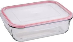 Imagen de Taper Hermético multiuso la base de vidrio y tapa de plástico con cierre Clic & Lock Hermético 1520ml