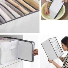 Organizador De Cajón Tela 7 Divisiones Toalla/jean/pantalón/ - tienda online