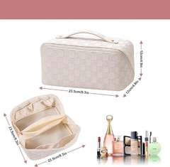 Organizador Neceser Porta Cosméticos Bolso Cuero Ecológico - tienda online