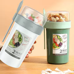 Contenedor Para Alimentos 2 en 1 + Salsero Tamaño M con Cuchara(760+230ML) - comprar online