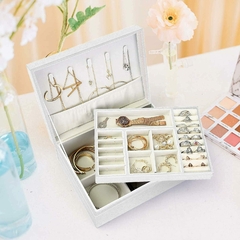 Alhajero Caja Organizadora Joyas Anillos Aros Accesorios (Grande )