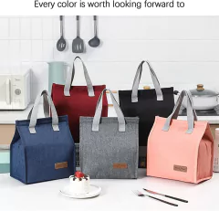 Bolso Lunchera Vianda Térmica Porta Alimento Infantil/adulto Liso con abrojo - Anantrade- My shop Kawaiii