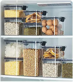 Contenedor Frasco Hermético Apilable Acrílico