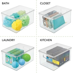 Contendor- Caja Organizadora Transparente Plástico con tapa Símil Acrílico - Anantrade- My shop Kawaiii