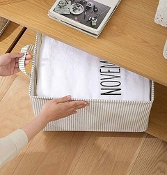 Imagen de Canasto Cesto Organizador Tela Ropa/juguetes/multiuso /Deco