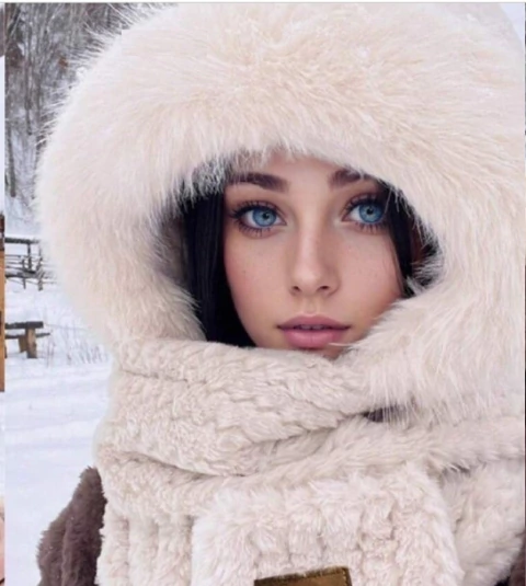 Bufanda Capucha Conjunto 2 En 1 Abrigado Invierno Frío - comprar online