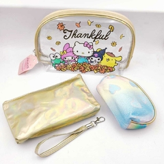 Porta Cosmético Neceser Sanrio Hello Kitty Amigos Playero