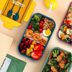 Lunchera -vianda Hermética-c/ Divisiones Microondas Lavavajillas OK - comprar online