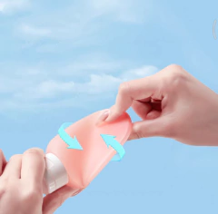 Set Viaje X 4 Envases Porta Cosmético Dispenser Shampoo/crema en internet