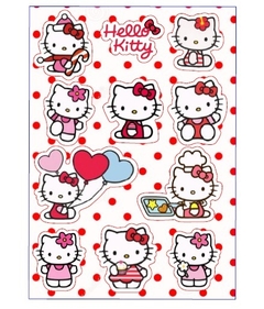 Stickers kawaii- Hello Kitty -Pokemon-Kuromi- My Melody Sanrio etc