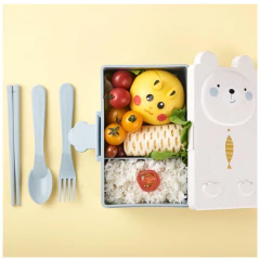 Lunchera -vianda -hermética Infantil Biodegradable Ecológico - Anantrade- My shop Kawaiii